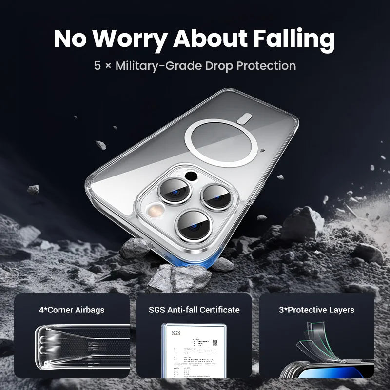 UGREEN Magnetic MagSafe Case for iPhone 17–13 Series