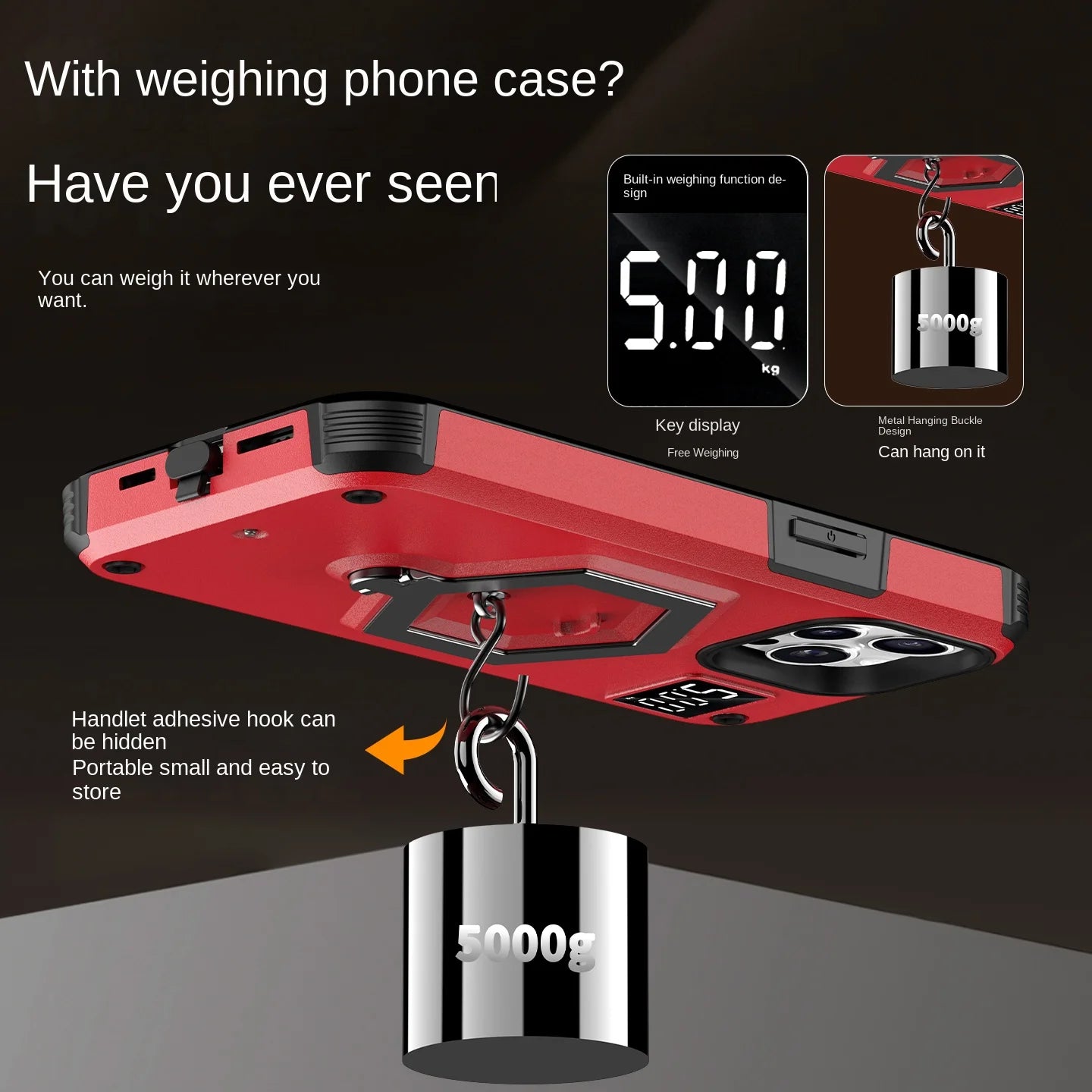 Electronic Scale Phone Case for iPhone 17 Air–11 Series
