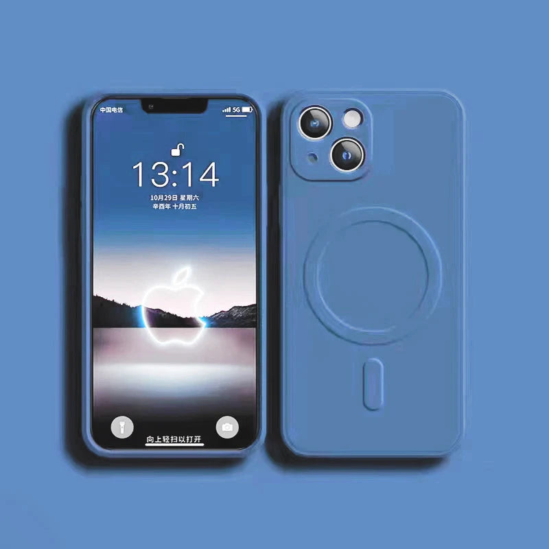 Magnetic Liquid Silicone Wireless Charging Case – iPhone 16–11