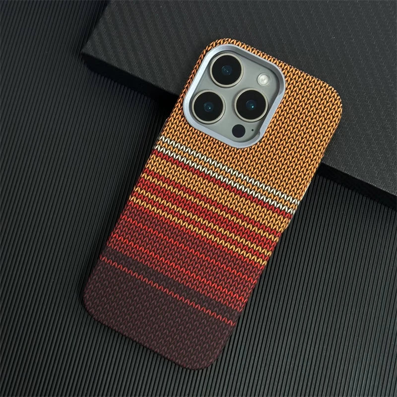 Carbon Fiber Woven MagSafe Case for iPhone 17–13 Series