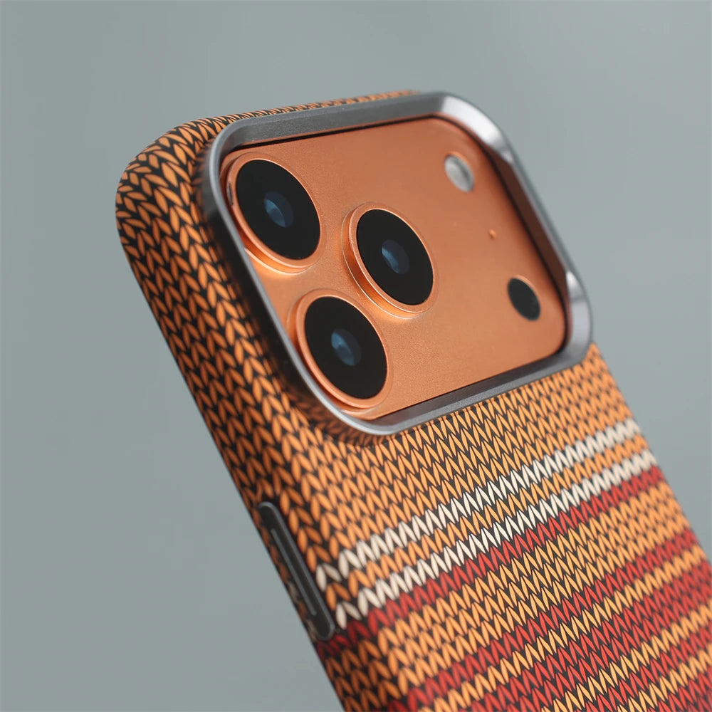 Carbon Fiber Woven MagSafe Case for iPhone 17–13 Series