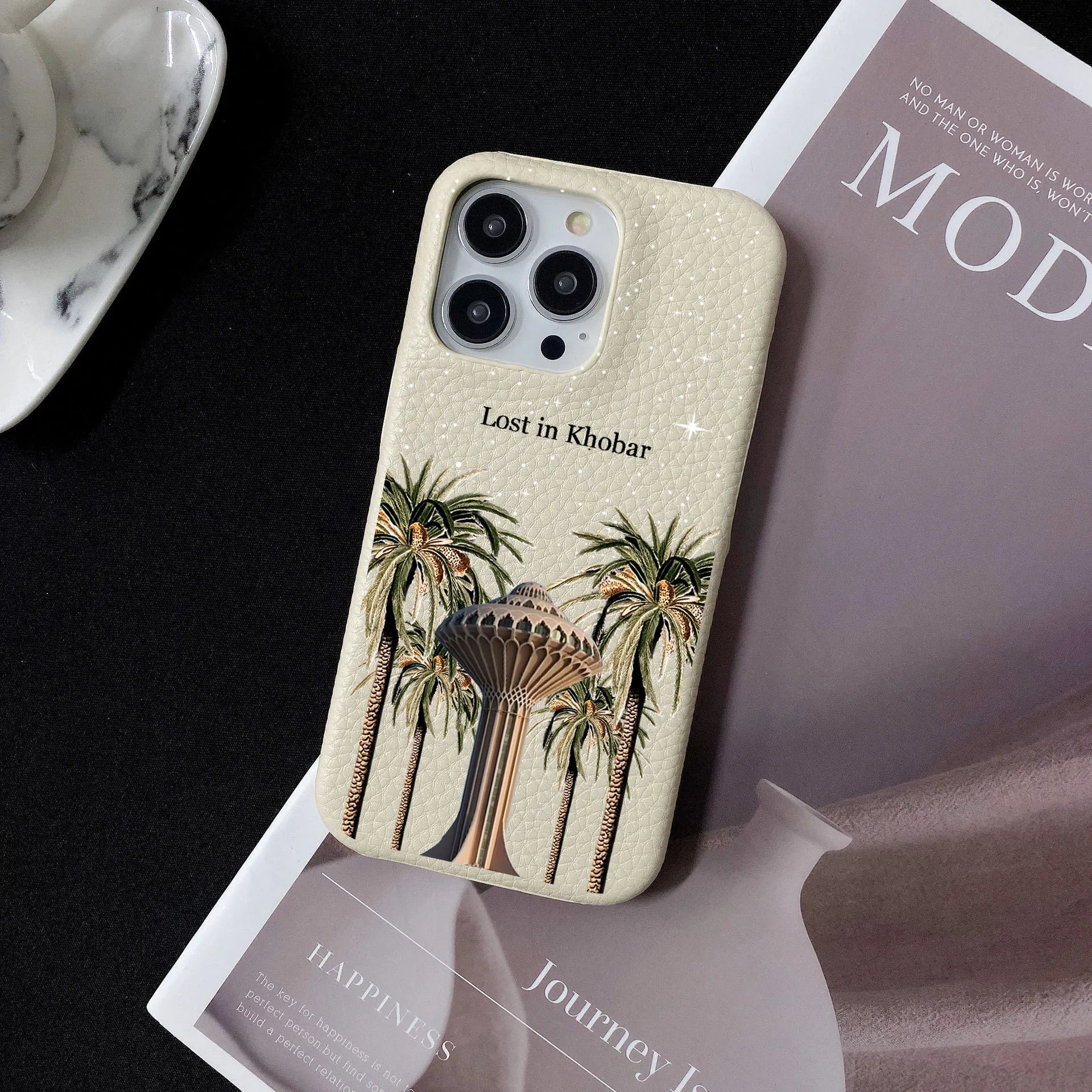 Luxury Personalized Leather Hard Case for iPhone 16–11