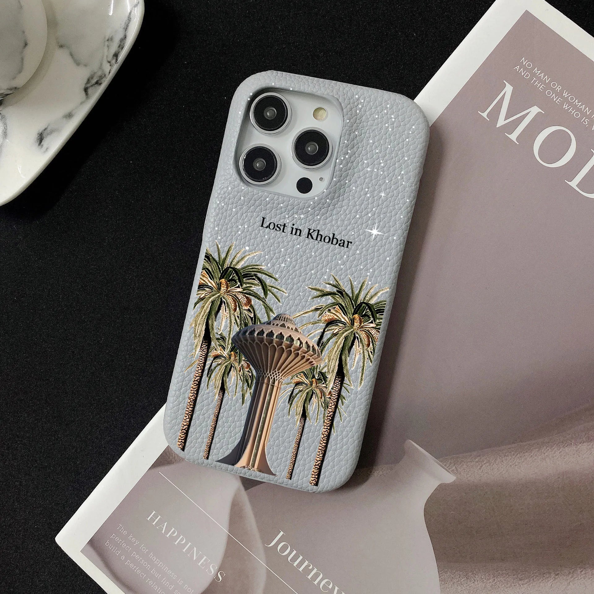 Luxury Personalized Leather Hard Case for iPhone 16–11