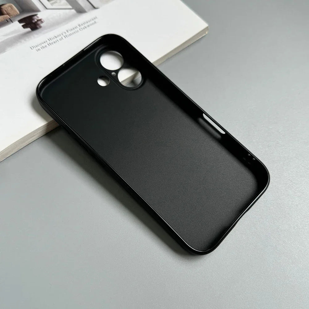Luxury Matte Black Silicone Case for iPhone 17–11 Series