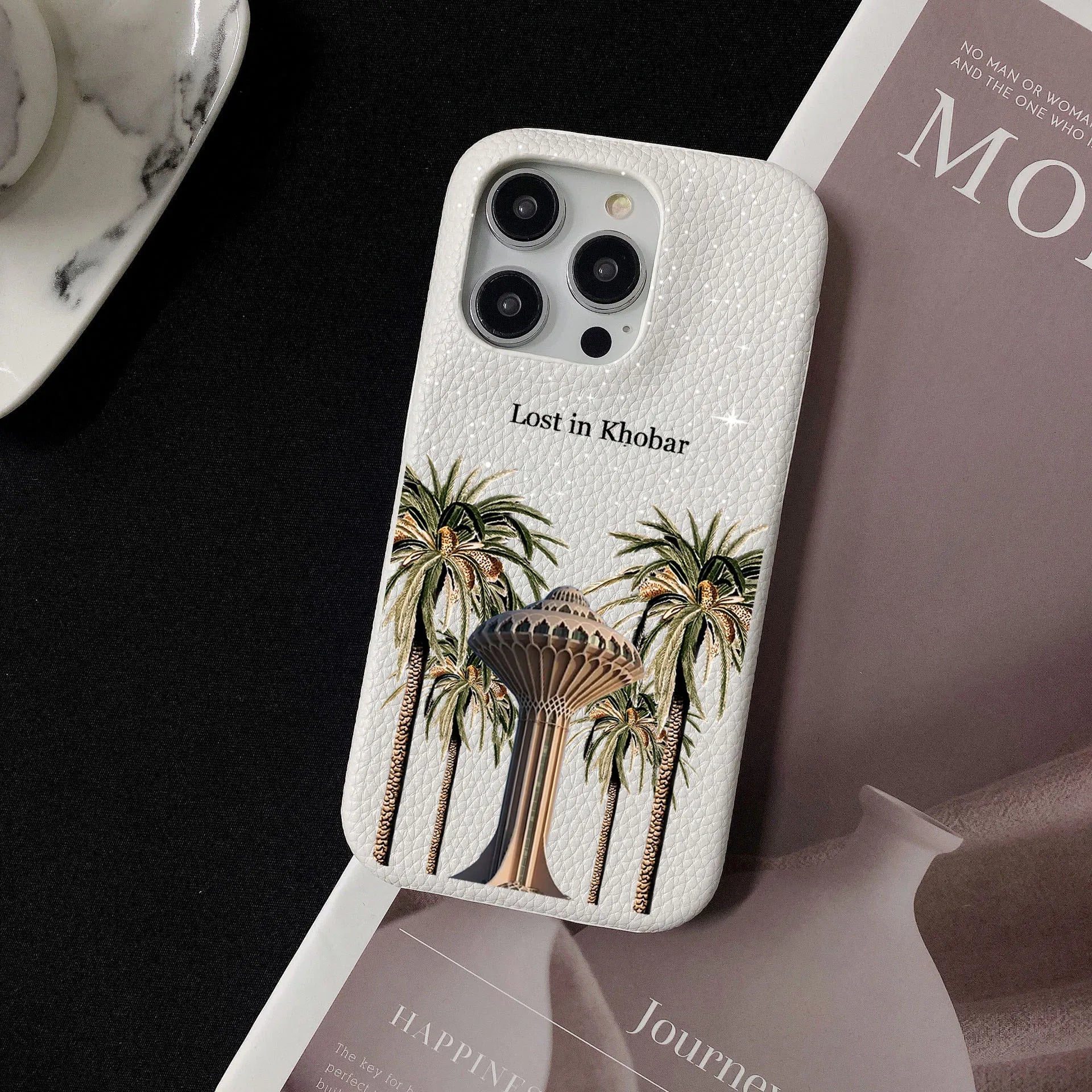 Luxury Personalized Leather Hard Case for iPhone 16–11