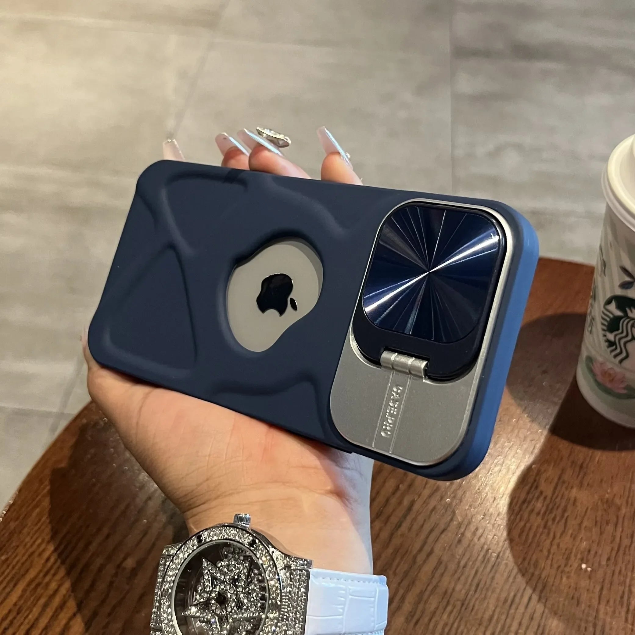 Magnetic Logo-Cut Silicone Cover for iPhone 17–11