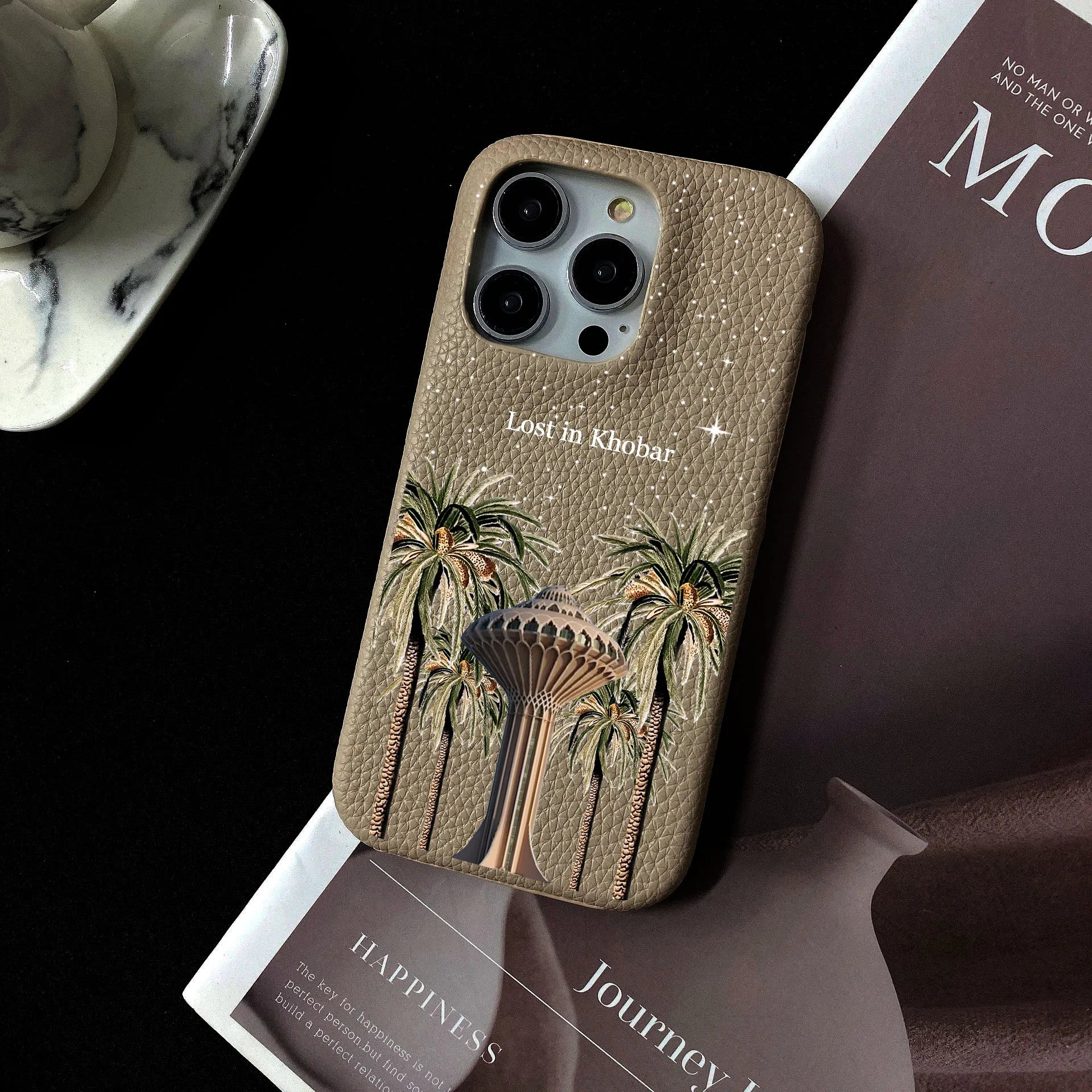 Luxury Personalized Leather Hard Case for iPhone 16–11