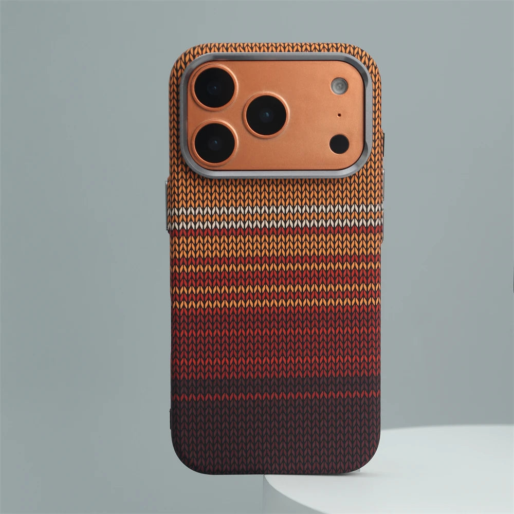 Carbon Fiber Woven MagSafe Case for iPhone 17–13 Series