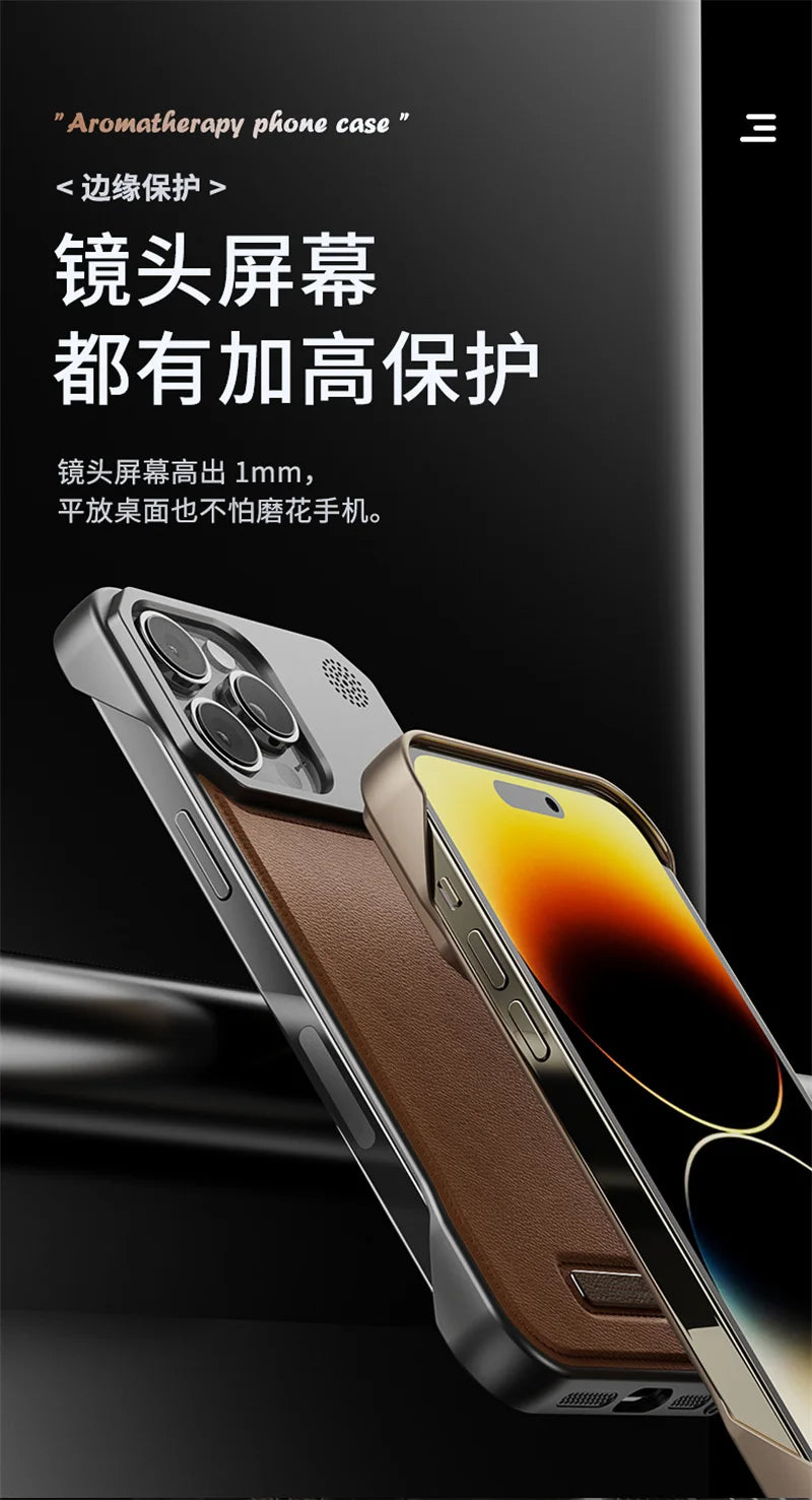 Borderless Aromatherapy Leather Case for iPhone 17–11