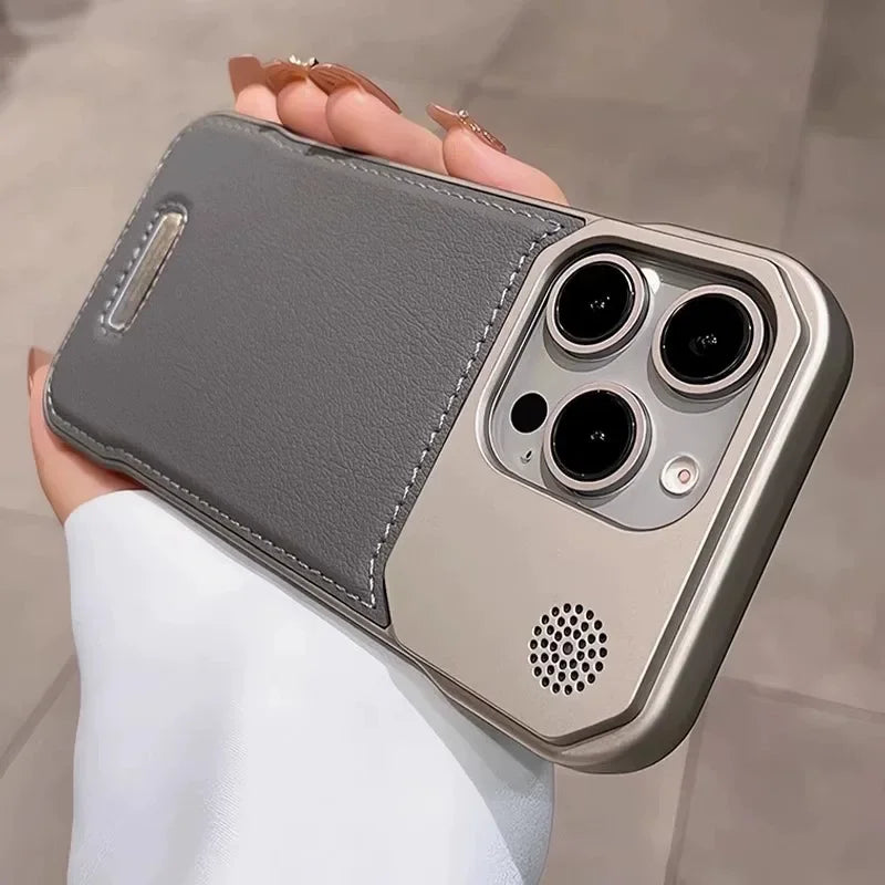 Business Aromatherapy Leather Case for iPhone 17/16/15