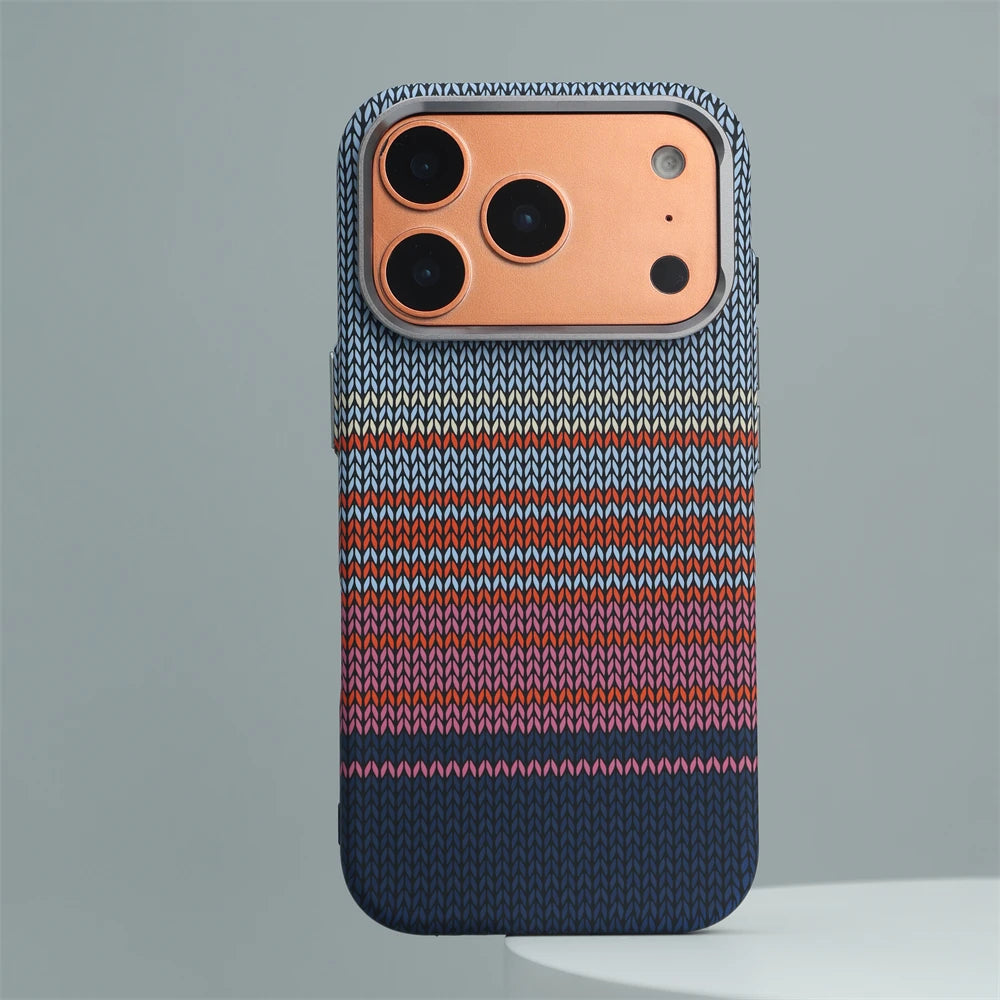 Carbon Fiber Woven MagSafe Case for iPhone 17–13 Series