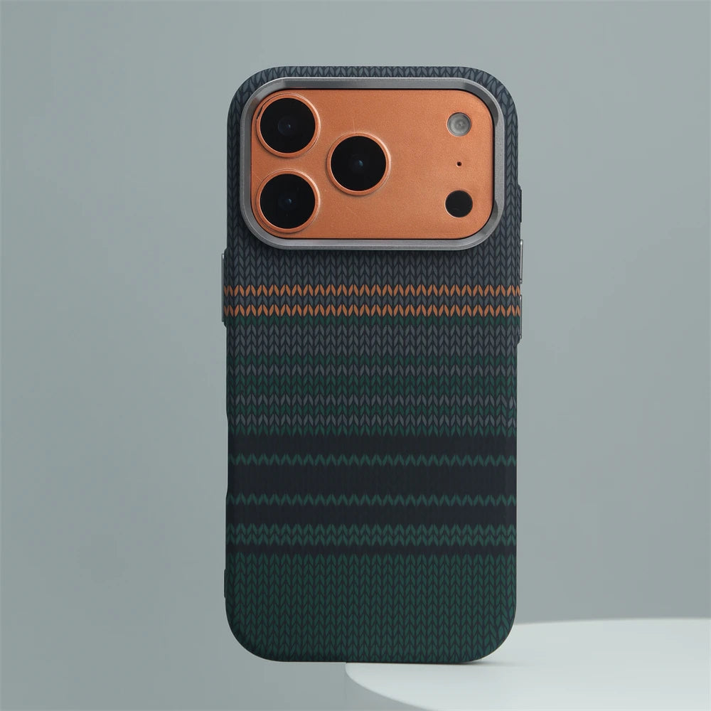 Carbon Fiber Woven MagSafe Case for iPhone 17–13 Series