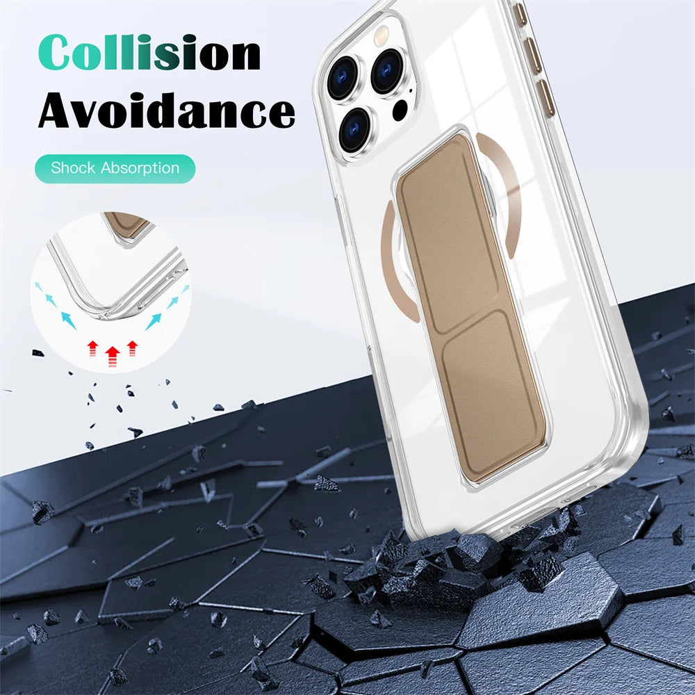 Folding Strap Stand Magnetic Case for iPhone 17–12