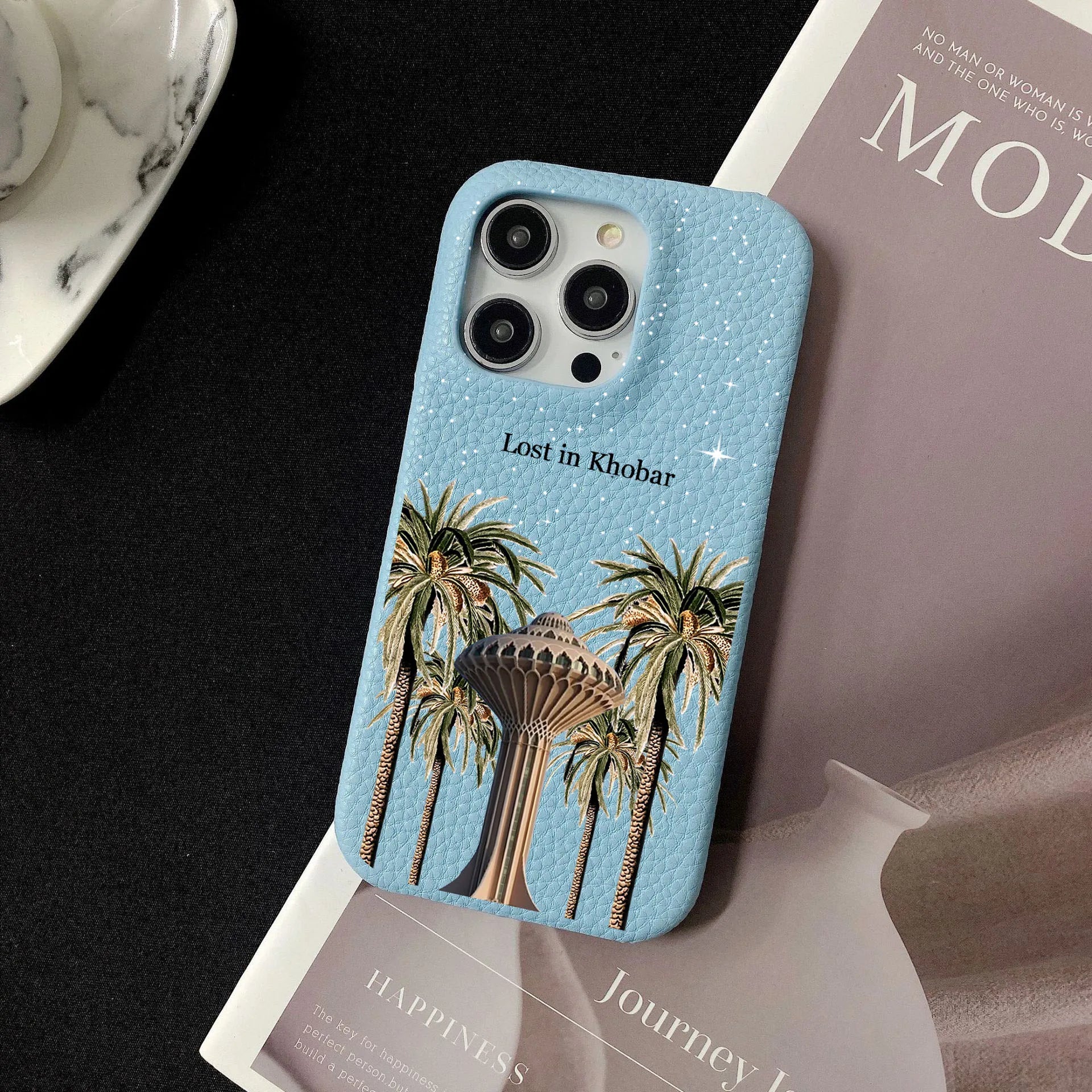 Luxury Personalized Leather Hard Case for iPhone 16–11