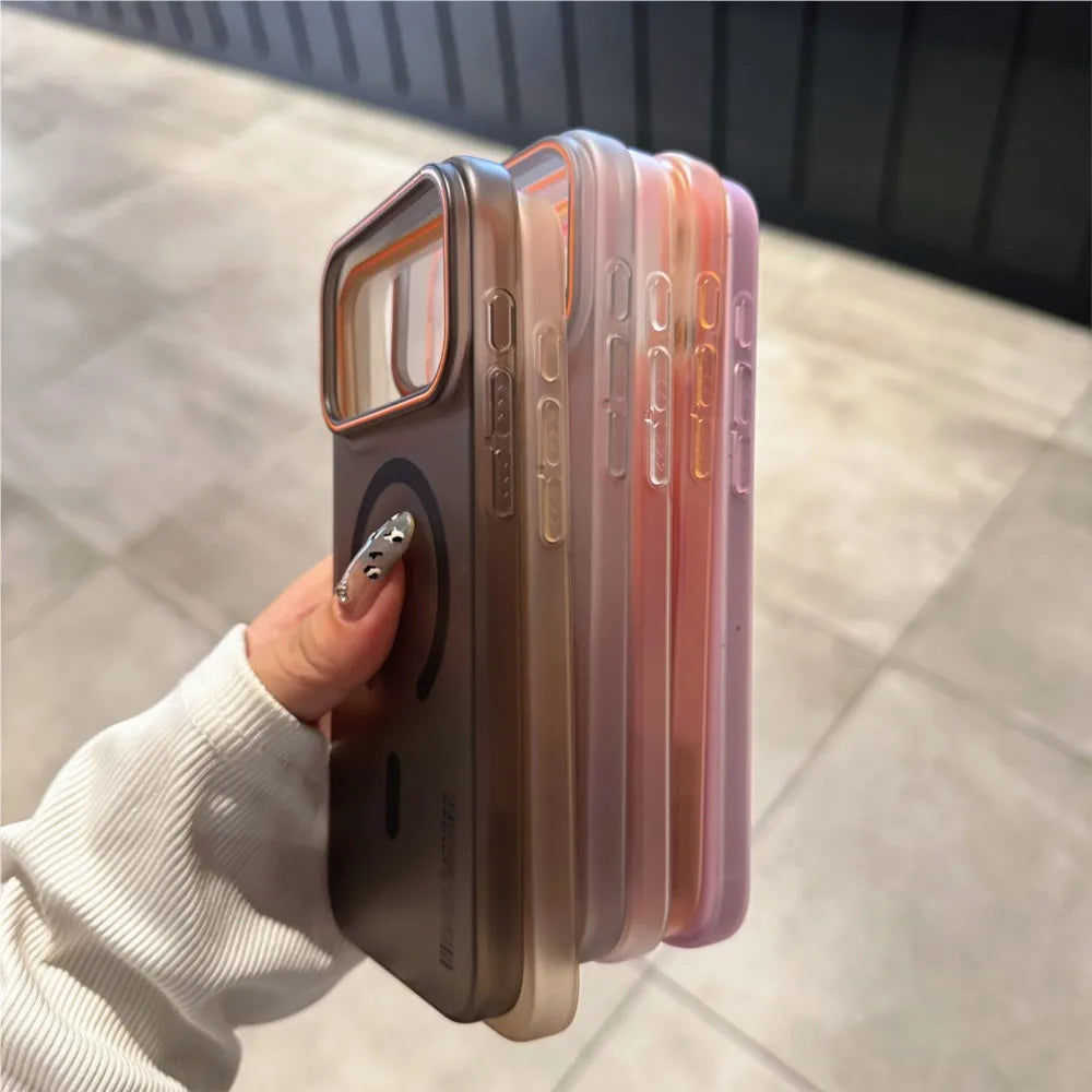 Matte Clear Magnetic Case for iPhone 17–8