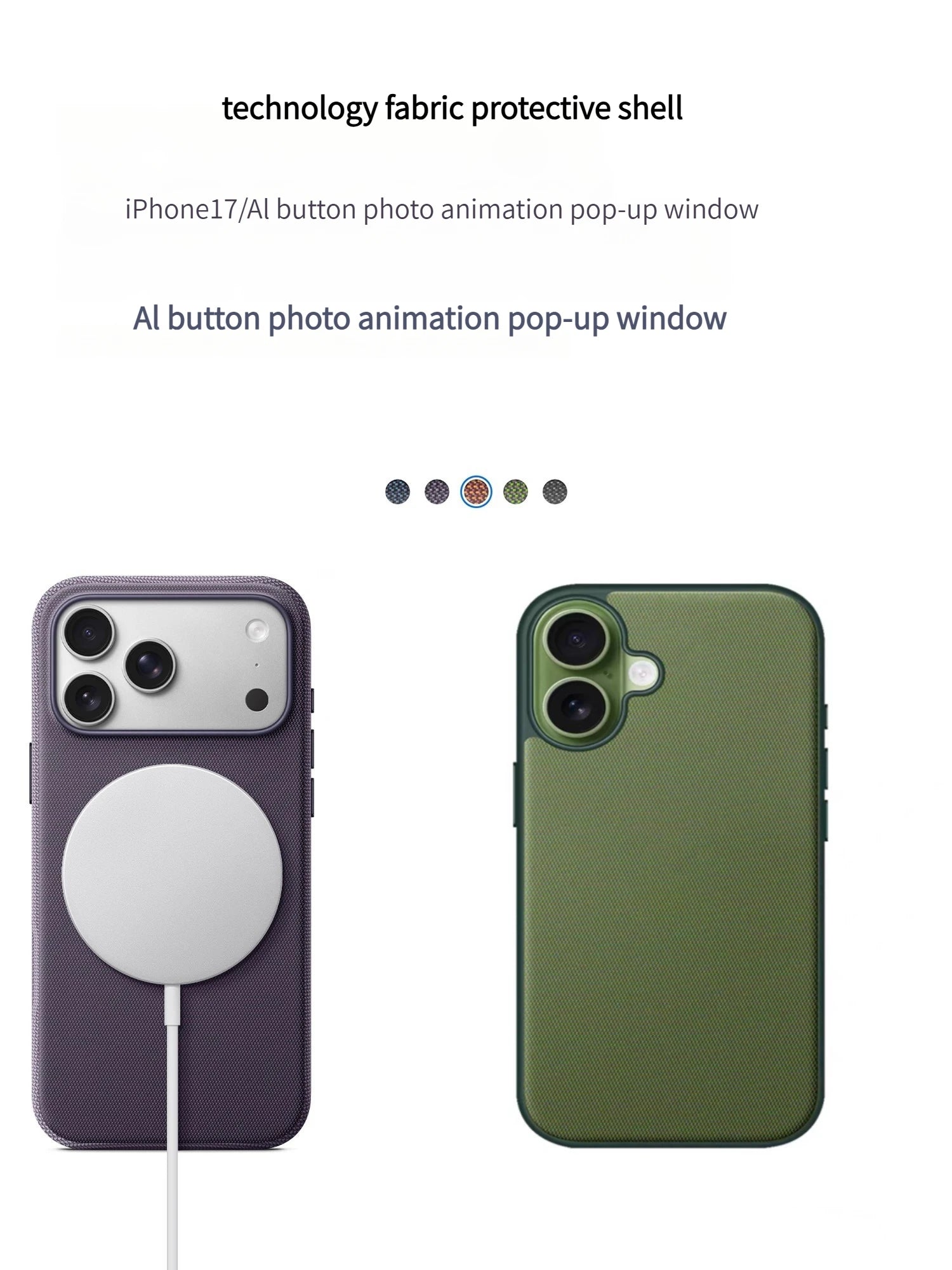 Tech Fabric Protective Case for iPhone 17