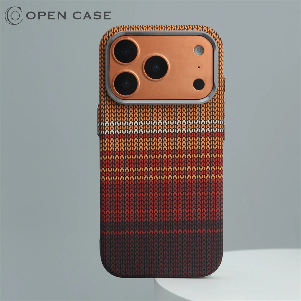 Carbon Fiber Woven MagSafe Case for iPhone 17–13 Series